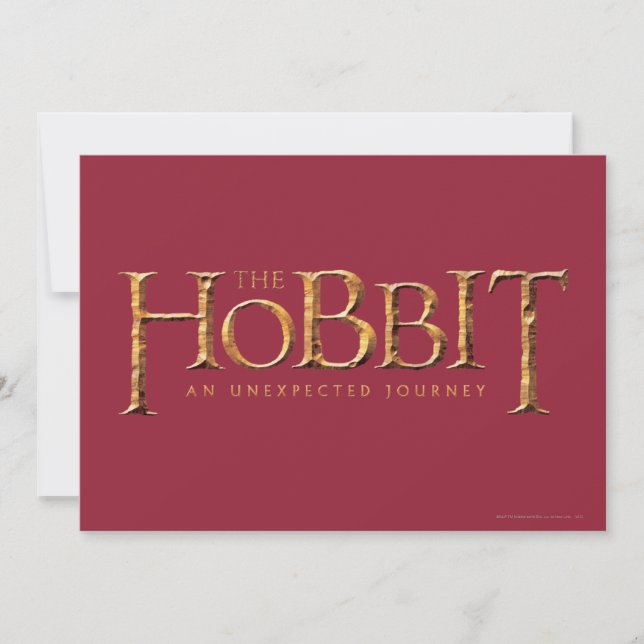 Das Hobbit-Logo ist texturiert (Vorderseite)