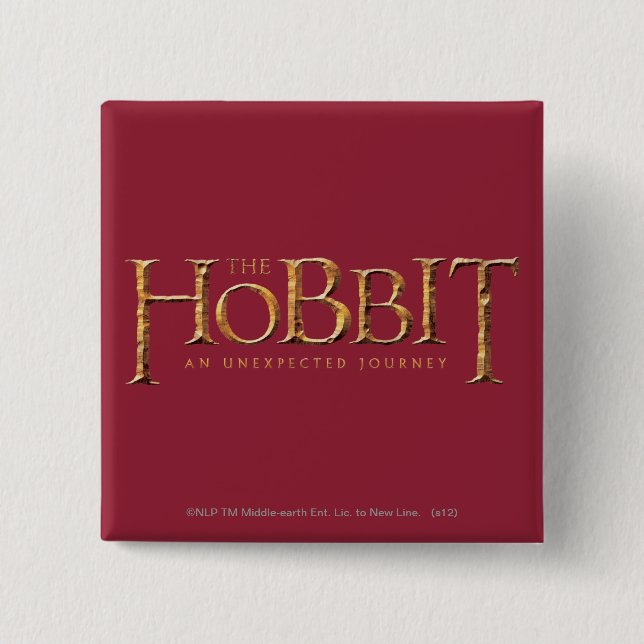 Das Hobbit-Logo ist texturiert Button (Vorderseite)