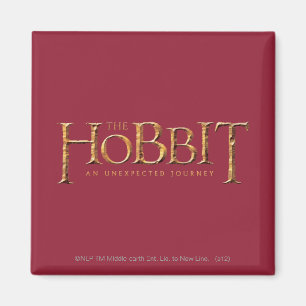Das Hobbit-Logo ist texturiert Magnet