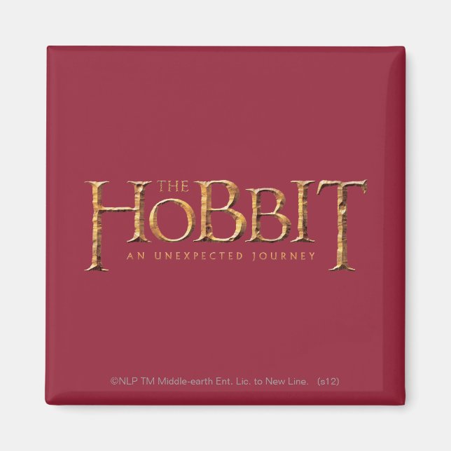 Das Hobbit-Logo ist texturiert Magnet (Vorne)