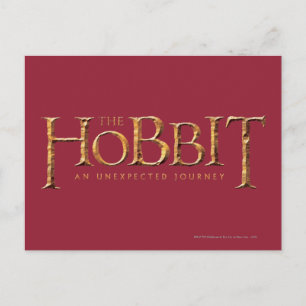 Das Hobbit-Logo ist texturiert Postkarte