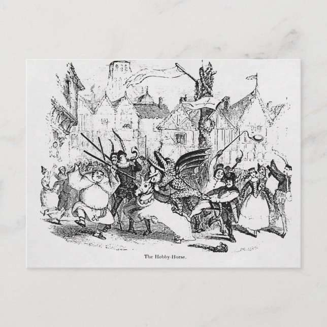 Das Hobby-Pferd Postkarte (Vorderseite)