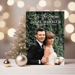 Das Hochzeitsankündigung-Foto der Saison Dankeskarte