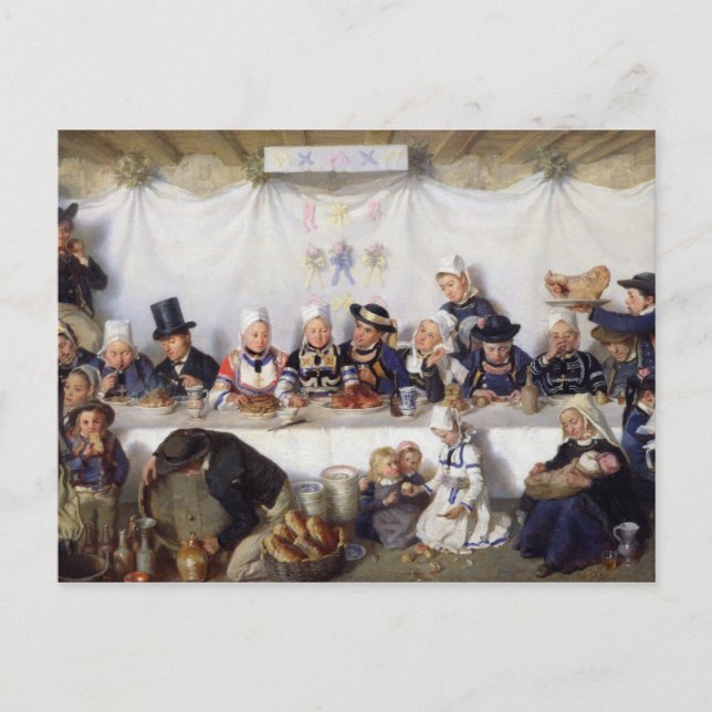 Das Hochzeitsfest Postkarte (Vorderseite)