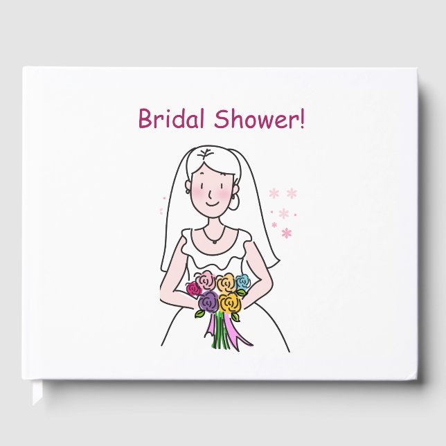 Das Hochzeitsszenario-Brautparty Gästebuch (Vorderseite)