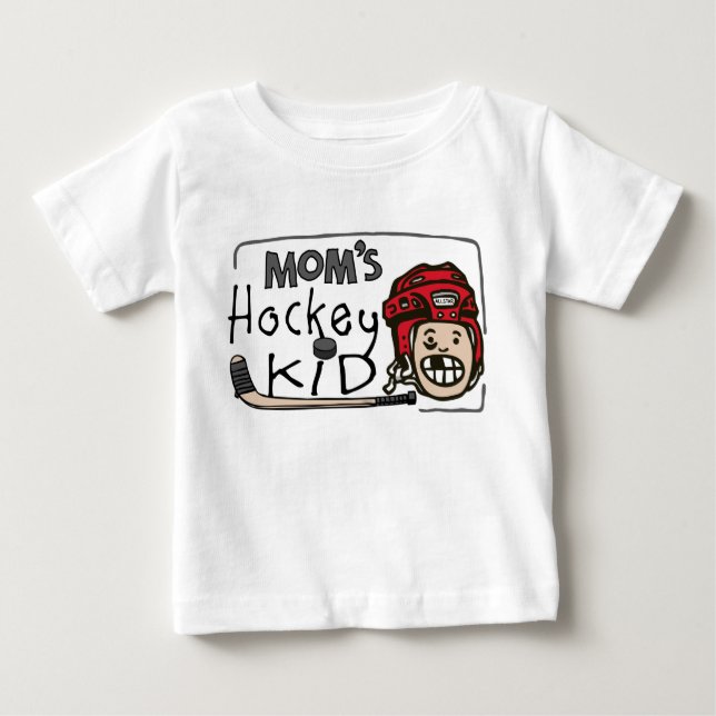 Das Hockey-Kind der Mama Baby T-shirt (Vorderseite)