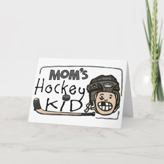 Das Hockey-Kind der Mama Feiertagskarte
