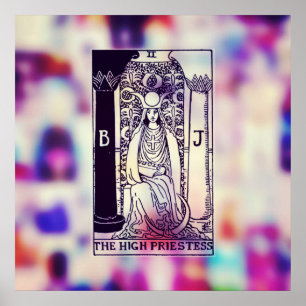 Das hohe Priesterin-Tarot-Karten-Plakat Poster