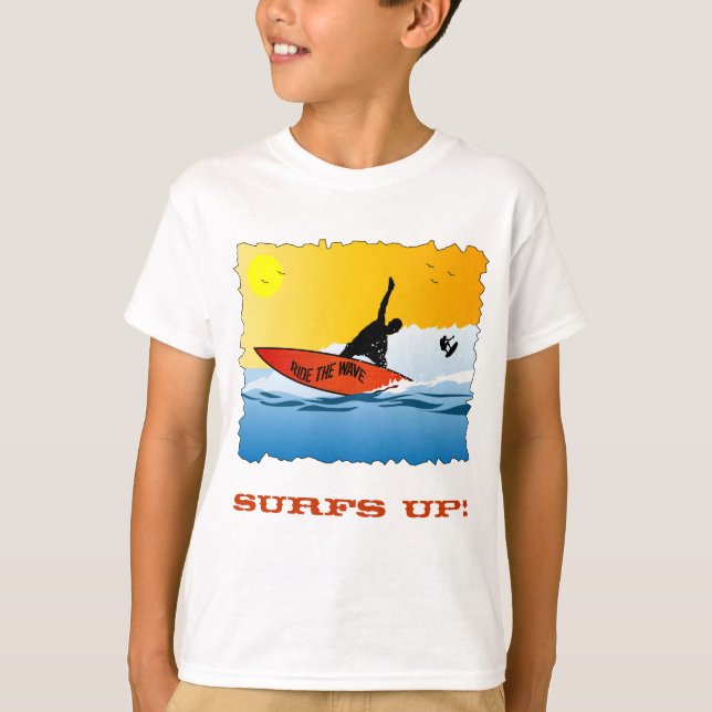 Das hohe Surfen der Brandung T-Shirt (Vorderseite)