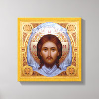 DAS HOLY MANDYLION-Icon auf Stretched-Leinwand