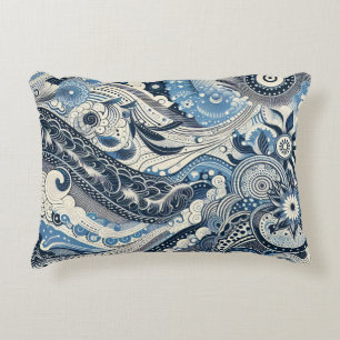 Das Home Studio Indigo Bloom Dekokissen