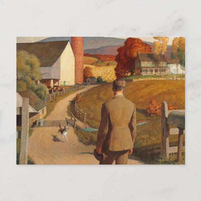 Das Homecoming, 1945 von Newell Convers Wyeth Postkarte (Vorderseite)
