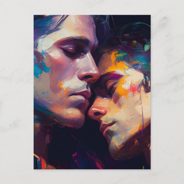 Das homosexuelle Paar Postkarte (Vorderseite)