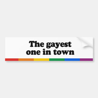 Das homosexuellste in der Stadt Autoaufkleber