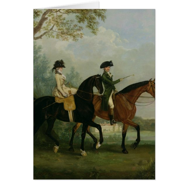 Das Hon. Marcia Pitt Reiten mit ihrem Bruder, (Vorne)
