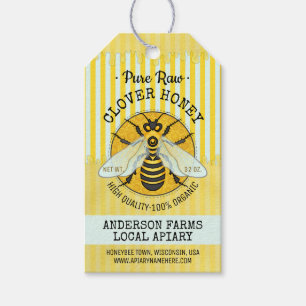 Das Honigbienen-Honig-Bienenhaus-Bienen-Glas Geschenkanhänger