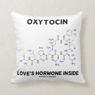 Das Hormon-Innere der Oxytocin-Liebe (Chemie) Kissen