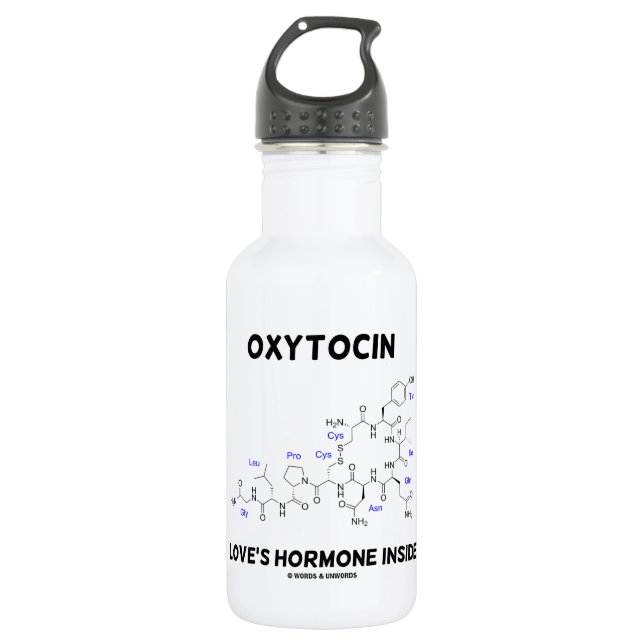 Das Hormon-Innere der Oxytocin-Liebe (Chemie) Trinkflasche (Vorderseite)