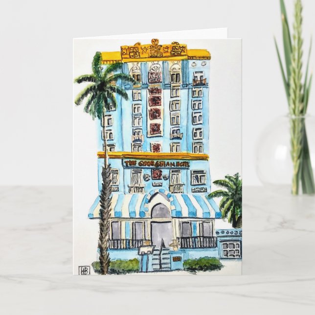 Das Hotel Georgeian Karte (Vorderseite)