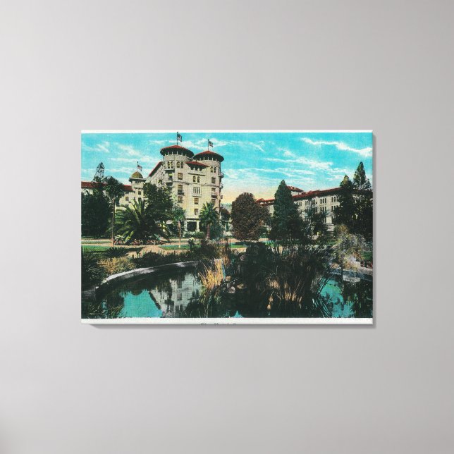 Das Hotel Green und GroundsPasadena, CA Leinwanddruck (Vorderseite)