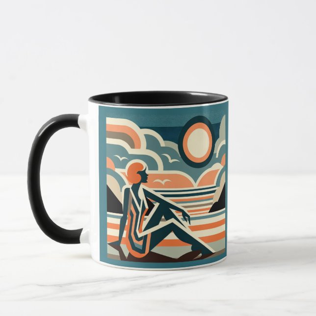 Das Hotel Sunset Art Déco ist eine Designerin Tasse (Links)
