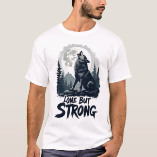 Das Howl von Lone Wolf: Das "Einsame aber Starke" T-Shirt