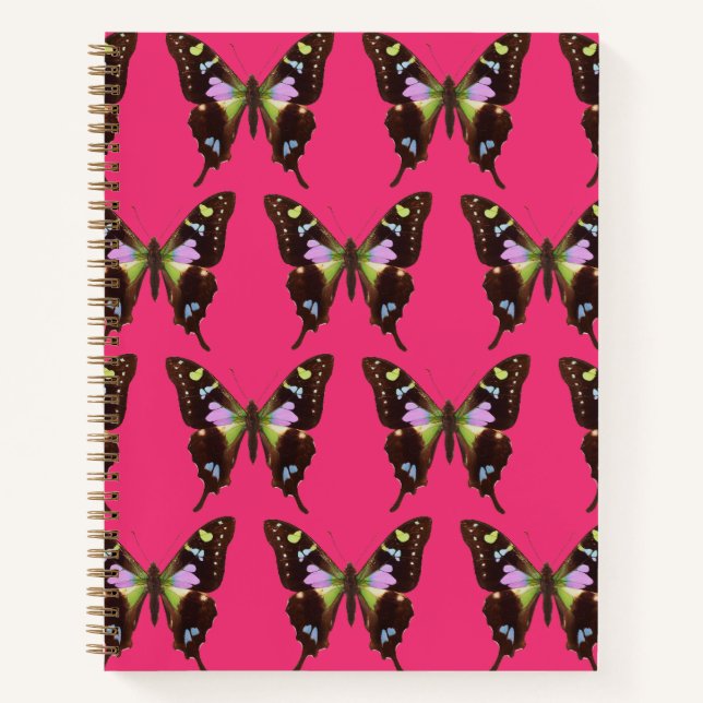 Das Hübsche Butterfly-Hardcover-Notebook Notizbuch (Vorderseite)