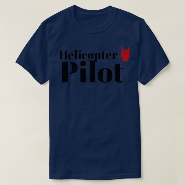 Das Hubschrauberpilot T-Shirt (Design vorne)