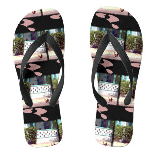 Das Huhn überquert die Straße...WARUM? Flip Flops