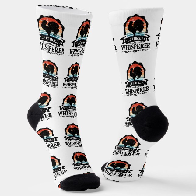 Das Hühnerflüstern beim Funny Socken (Gewinkelt)