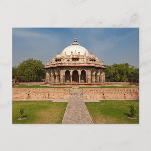 Das Humayun Mausoleum in Neu Delhi  Postkarte (Vorderseite)