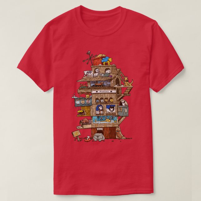 Das Hundehaus T-Shirt (Design vorne)