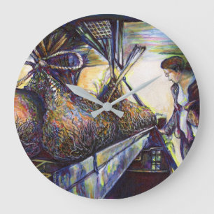 Das Hurling-Schicksal des Lebens Große Wanduhr