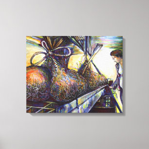 Das Hurling-Schicksal des Lebens Leinwanddruck