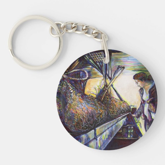 Das Hurling-Schicksal des Lebens Schlüsselanhänger (Vorderseite)