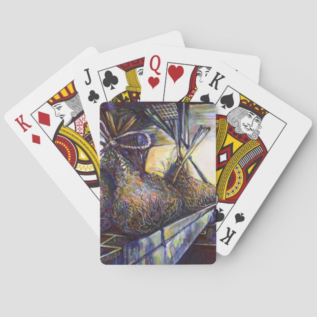 Das Hurling-Schicksal des Lebens Spielkarten (Rückseite)