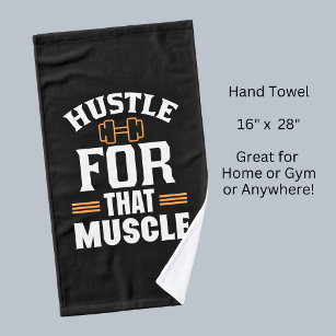 Das Husteln für das Training des Muskelspiels Handtuch