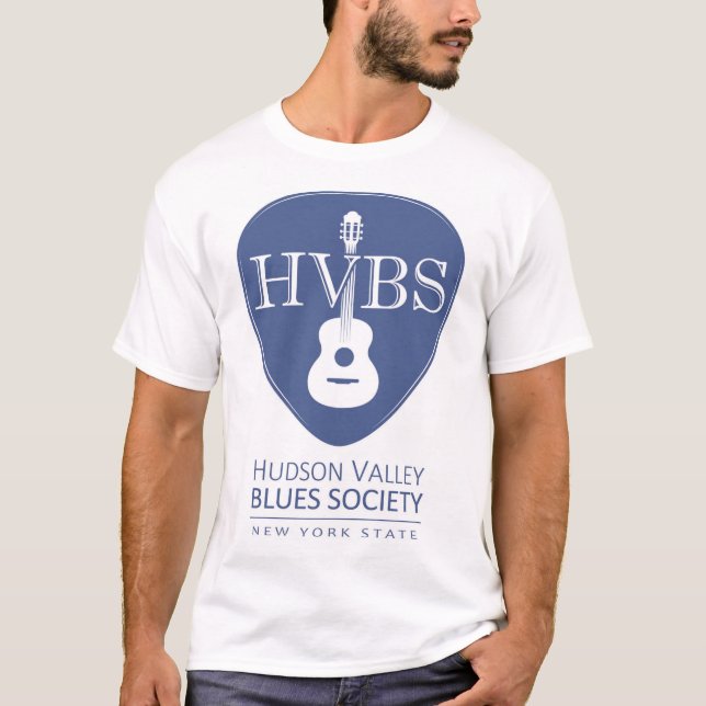 Das HVBS der Männer weißes großes Logo-Shirt T-Shirt (Vorderseite)