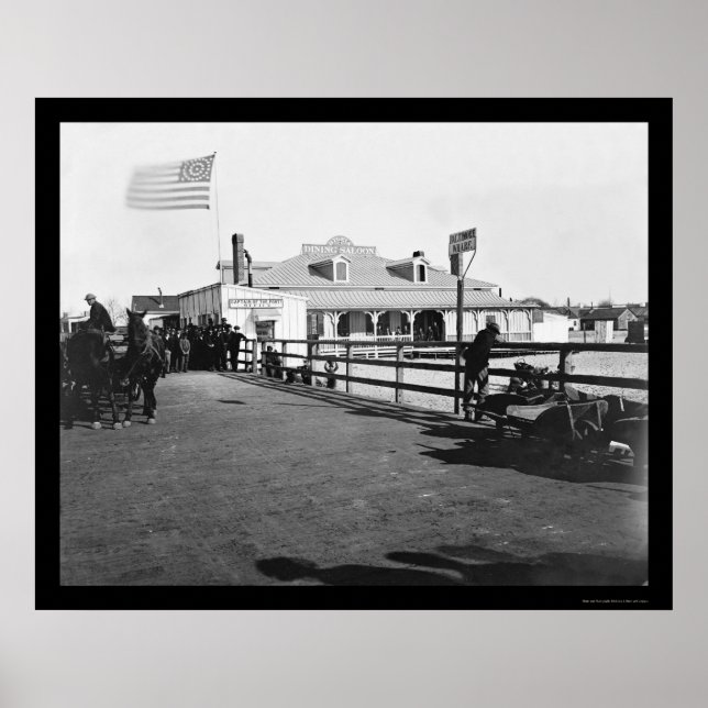 Das Hygeia Dining Saloon in Fort Monroe 1864 Poster (Vorne)