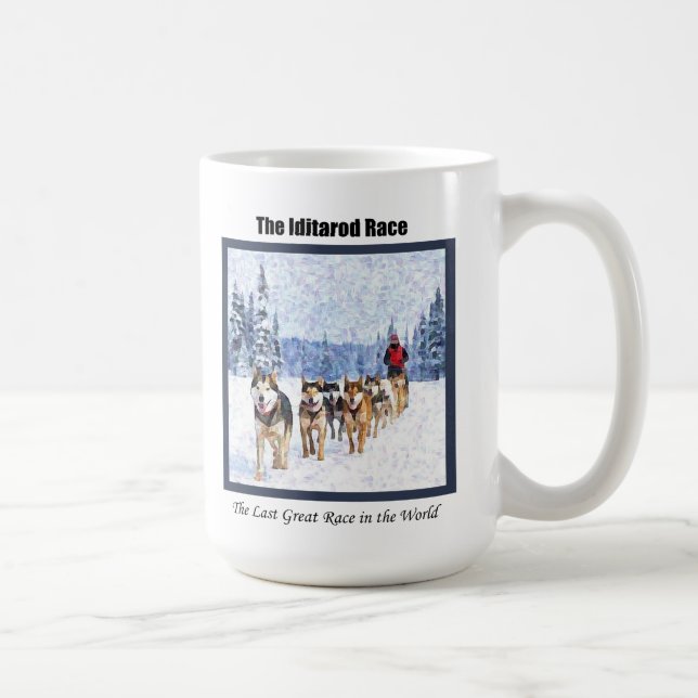 Das Iditarod-Rennen in Alaska Kaffeetasse (Rechts)