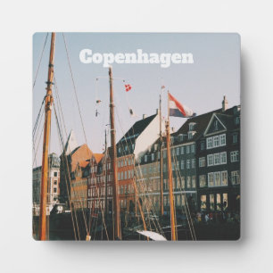 Das ikonische Nyhavn, Kopenhagen, Dänemark Fotoplatte