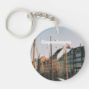 Das ikonische Nyhavn, Kopenhagen, Dänemark Schlüsselanhänger