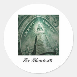 Das Illuminati Runder Aufkleber