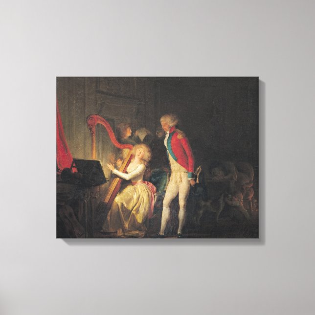 Das improvisierte Konzert oder der Preis für Leinwanddruck (Vorderseite)