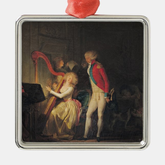 Das improvisierte Konzert oder der Preis von Silbernes Ornament (Vorne)