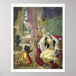 Das in Gefangenschaft gehaltene Hebräische Mädchen Poster