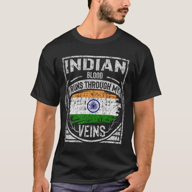 Das indianische Blut fließt durch meine Venen T-Shirt (Vorderseite)