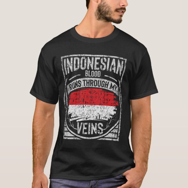 Das indonesische Blut fließt durch meine Adern T-Shirt (Vorderseite)