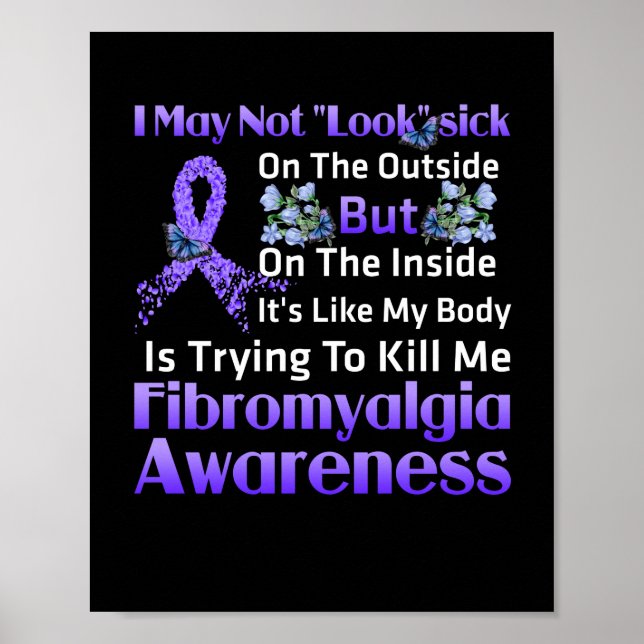 Das Innere ist wie meine Körperfibromyalgie Poster (Vorne)