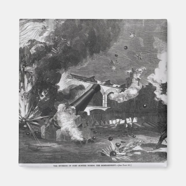 Das Innere von Fort Sumter während der Magnet (Vorne)